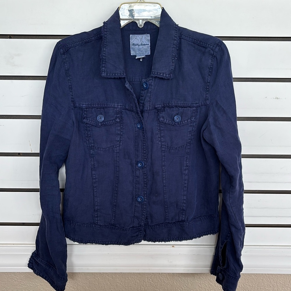 Tommy Bahama Two Palm Raw Edge Point Collar Jacket